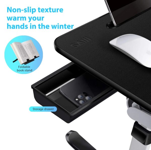 da8aa3d2f43f445d8158df25652e79da SAIJI X-Large Adjustable Laptop Table with Storage Drawer