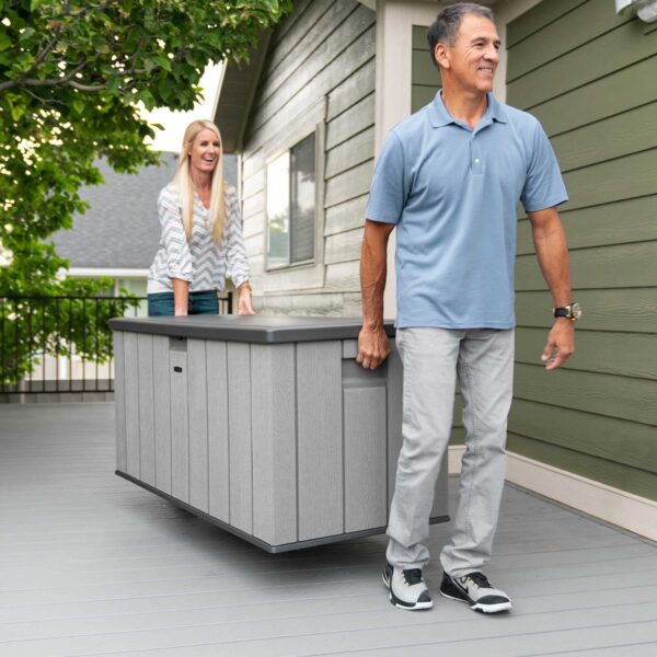 db1d487bf9e046d5bae6464632e4db66 Lifetime 150 Gallon Outdoor Storage Deck Box in Storm Dust Gray