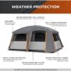 CORE Straight Wall Cabin Tents | 10 Person / 11 Person / 12 Person Large Multi Room Family Tents for Car Camping & Outdoor Adventures