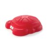 Step2 Crabbie Sandbox Red Plastic Outdoor Sandbox with Cover for Kids