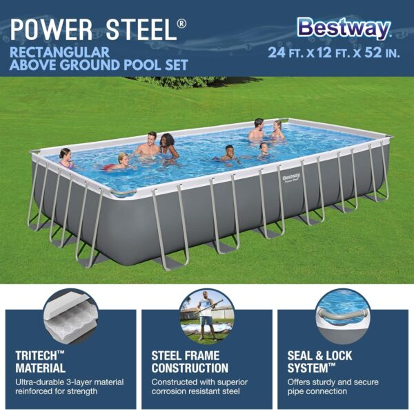 dc14f27e915d41d5baf6ebda71f4ae1d Bestway Oval Above Ground Pool Set (10' x 6'7" x 33")| Includes Filter Pump & ChemConnect Dispenser
