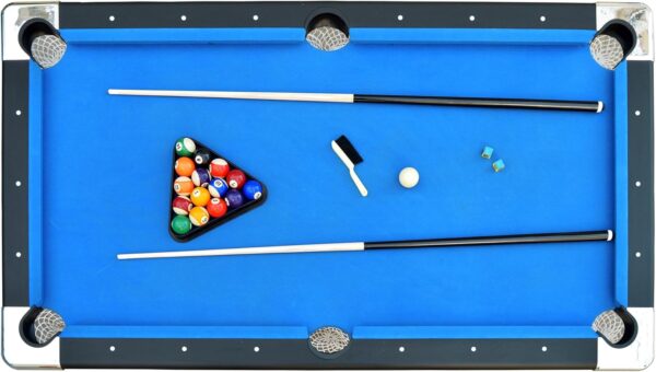 dc533dd70f5a410091f3579a017deb46 Hathaway Fairmont 6 Ft Portable Pool Table, Adults Folding Billiards Tables for Game Room with Easy Foldable Storage, Includes Full Set of Billiard Balls, Cues, Chalk & Brush