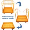 Sidasu Forklift Safety Cage 36x36 Inches Forklift Work Platform