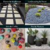 Rainforest, Outdoor Decorative Stones, Caribbean Beach Pebbles, White, 1-2", 900lbs.