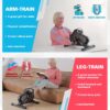 Under Desk Bike Pedal Exerciser – Quiet, Adjustable Resistance, Compact & Portable for Arm/Leg Workouts