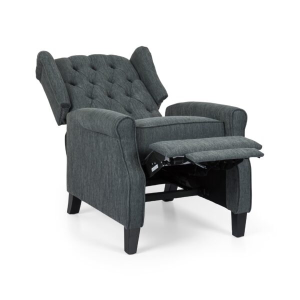 dd8efe913b644856b9a5cec202b45802 Breyon Contemporary Tufted Fabric Push Back Recliner
