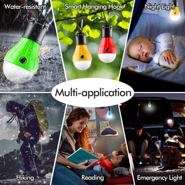 4 Packs LED Camping Light Bulbs