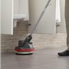 Commercial Orbiter Hard Floor Cleaner Machine, Multi-Purpose Floor Cleaning, Random Orbital Drive, Wide Cleaning Path, 50-Foot Long Cord, ORB550MC, Gray/Red-Oreck