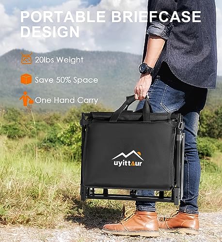 ddc37d48dc0f4cea8a1a1813f0eef70d Uyittour Collapsible Wagon Cart Heavy Duty Foldable, Utility Grocery Wagon for Camping Sports Shopping