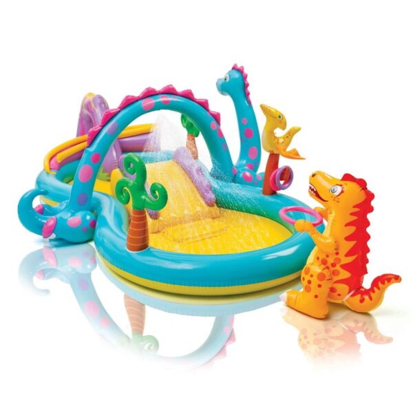 dde12e5235b04aefb9ece78d522cfe34 Dinoland Kiddie Inflatable Pool & Inflatable Ocean Backyard Kiddie Pool