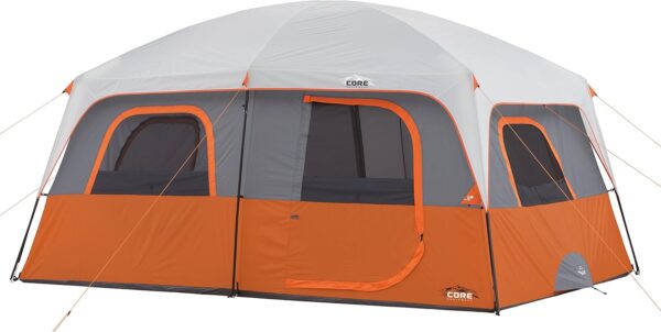de6966ee21254585a78e8b89dfc02050 Straight Wall Cabin Tents | 10 Person / 11 Person / 12 Person Large Multi Room Family Tents for Car Camping & Outdoor Adventures
