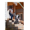 Universal Mobile Miter Saw Stand with Mounting Braces