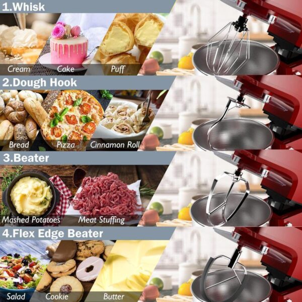 df3b7fb5706340079ba7581c89cb0bc5 3 in 1 Multi-functional 800W Stand Mixer Meat Grinder Blender Sausage Stuffer