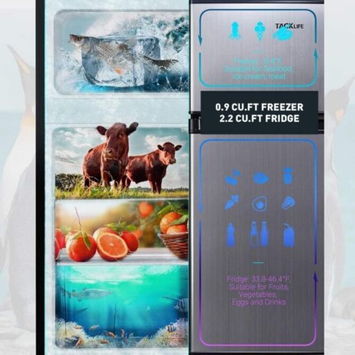 df40faa056064e8c899cfc40be9d6e74 Mini Fridge with Freezer, 3.1 Cu.Ft Small Refrigerator, Compact Refrigerator with LED Light