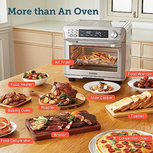df77a5d2041943bc81614ee7c134f4cb COSORI Toaster Oven Air Fryer Combo, 12-in-1, 26QT Convection Oven Countertop