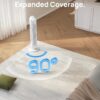 Dreo Tower Fan for Bedroom, 25ft/s Smart Standing Fans, 90° Oscillating Floor Fan with 4 Modes, 4 Speeds, 8H Timer, 28dB, Bladeless, Remote, 28 dB, Works with WiFi Voice Control