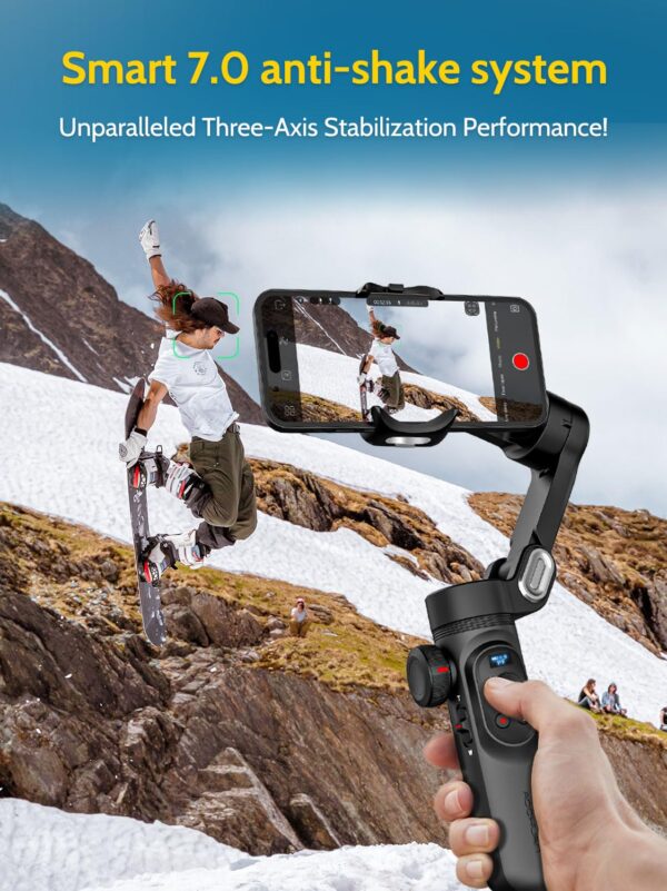 df9749152e7641e2a3d5889a5648b6b6 AOCHUAN Gimbal Stabilizer for Smartphone w/Wireless Charging