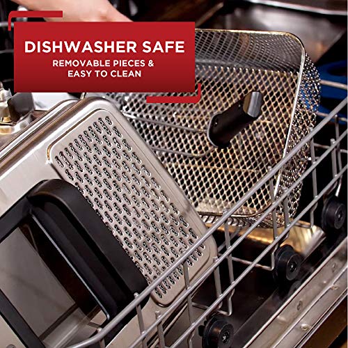 dfe0b35badc9462ebfcada0525d69d7a Ultimate Steel Deep Fryer with Basket 3.5 Liter Oil and 2.6 Pound Food Capacity