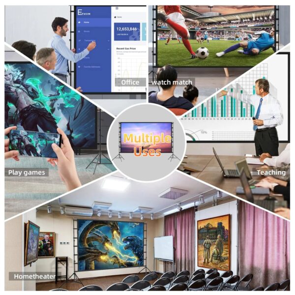 dff60c83db4b4dd795365d3211f1d1e6 150 inch Large Indoor Movie Projection Screen