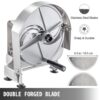 Stainless Steel Commercial Vegetable Slicer, Adjustable 0.2-12mm Thickness, Manual Multifunctional Slicer for Fruits & Vegetables