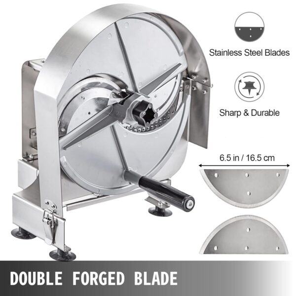 dff9f1b7935b4a08861c20a61dd5575b Stainless Steel Commercial Vegetable Slicer, Adjustable 0.2-12mm Thickness, Manual Multifunctional Slicer for Fruits & Vegetables