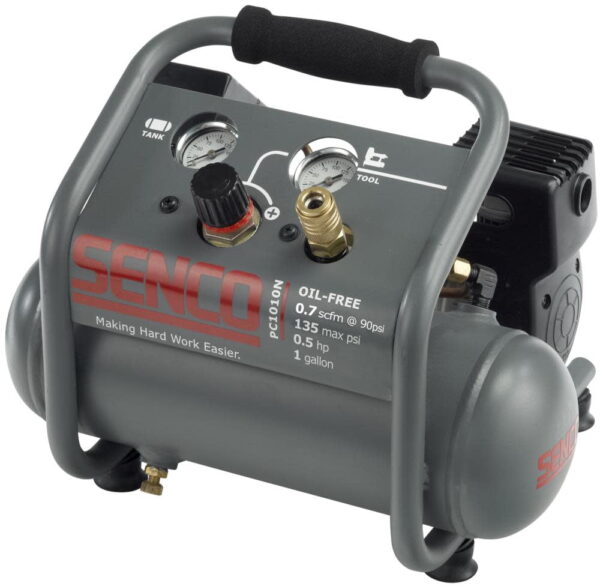 e08c0b63dcbd40efaa99437f76ecc290 Senco Finish/Trim Air Compressor,1 gal.,1/2 HP PC1010N