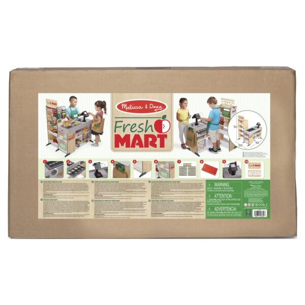 Melissa & Doug Freestanding Wooden Fresh Mart Grocery Store - FSC Certified
