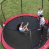 Trampoline with Enclosure - Recreational Trampolines with Ladder and AntiRust Coating, ASTM Approval Outdoor Trampoline for Kids