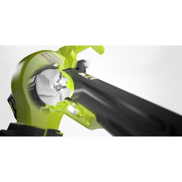 40V Vac Attack Cordless Leaf Vacuum/Mulcher with 5.0 Ah Battery and Charger RY40451