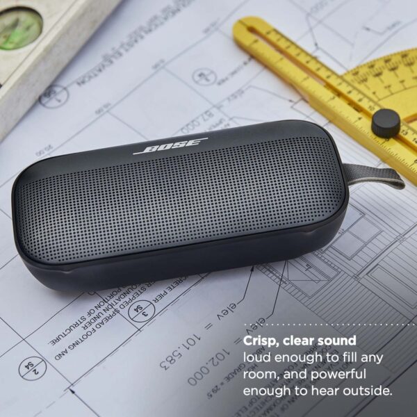 e0e68802beea44288c6ba98d68b2956f SoundLink Flex Bluetooth Speaker, Portable Speaker with Microphone, Wireless Waterproof Speaker for Travel, Outdoor and Pool Use, Black
