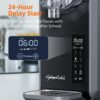 24-Hour Delay Start&Cold Retention, 68 oz Slushy Machine with Self-Cleaning Function, Frozen Drink Maker with 5 Preset Programs,Frozen Margaritas, Frappés, and More