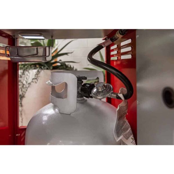 e1524c1644804a7785e069ec42f4854c 2-Burner Propane Gas Grill, Red – Stainless Steel, 28,000 BTUs, Compact Design