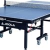 JOOLA Inside Professional MDF Indoor Ping Pong Table with Quick Clamp Table Tennis Net and Post Set - 10 Minute Easy Assembly - Tournament Quality - Foldable with Single Player Playback Mode