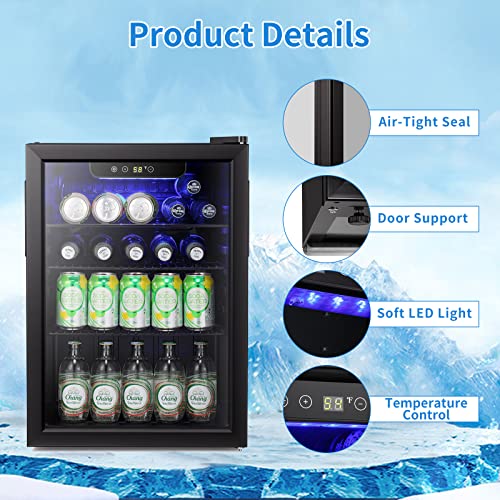 e1ff892f108a448e87c805bd884c9129 Antarctic Star Mini Fridge-95 Can Beverage Refrigerator