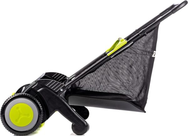 e24564f587c04f42b1c596e55f2258ad 21-Inch Width Leaf & Grass Push Lawn Sweeper, Black