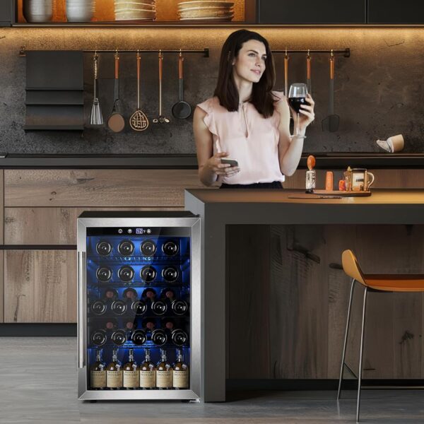 e264eed1c04d4b44b20143006e56ee23 Mini Fridge 130 Can Beverage Refrigerator Cooler, 3.2 Cu.Ft Drink Fridge for Soda Wine Beer, Adjustable Temperature Control for Home Office, Black