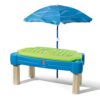 Step2 Cascading Cove Toddler Sandbox Water Table Cover and Umbrella