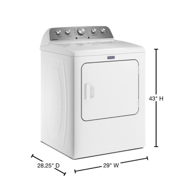 e3cac68a72154b2abce9e152992d056b Maytag 7.0 cu. ft. Vented Gas Dryer in White MGD4500MW
