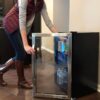Newair 126 Can Beverage Refrigerator Cooler, Freestanding Mini Fridge with SplitShelf in Stainless Steel for Home, Office or Bar
