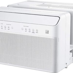 U-Shaped Inverter Window Air Conditioner 12,000BTU with Open Window Flexibility, Robust Installation,Extreme Quiet, 35% Energy Saving, Smart Control, Alexa, Remote, Bracket Included (Renewed)