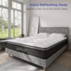 Mubulily 10 Inch Hybrid Mattress in a Box with Gel Memory Foam