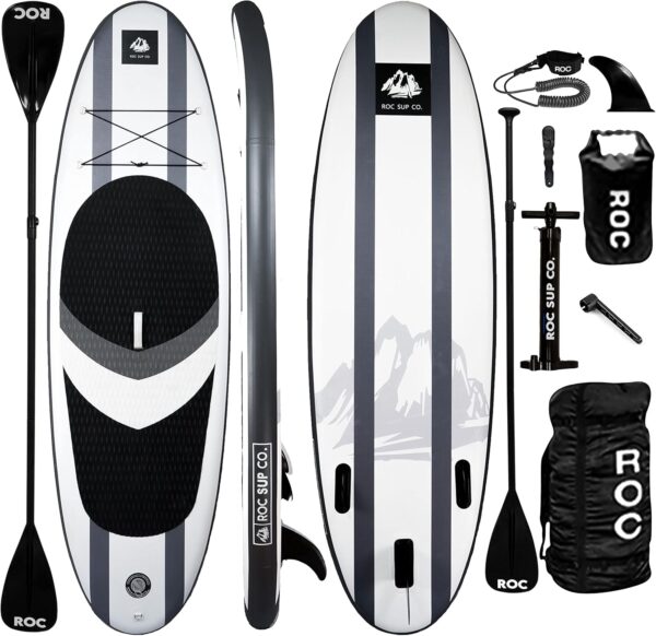 e5b14e9bfa58443580e409c984804a9b Roc Inflatable Stand Up Paddle Boards with Premium SUP Paddle Board Accessories, Wide Stable Design, Non-Slip Comfort Deck for Youth & Adults