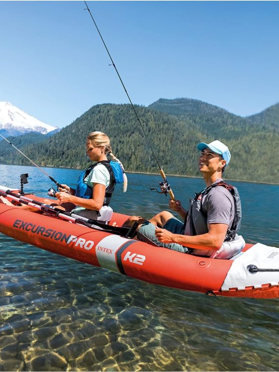 e5bcd9394bd242a68119ac3ee8d9648b 1-Person Inflatable Kayak with Paddles, Pump & Fishing Rod Holders