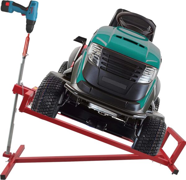 e5eed0ec253f461b87d0e253fddef851 Lawn Mower Lift Jack -Lifting Platform 882 Lbs Capacity for Garden Tractors and Lawn Mowers