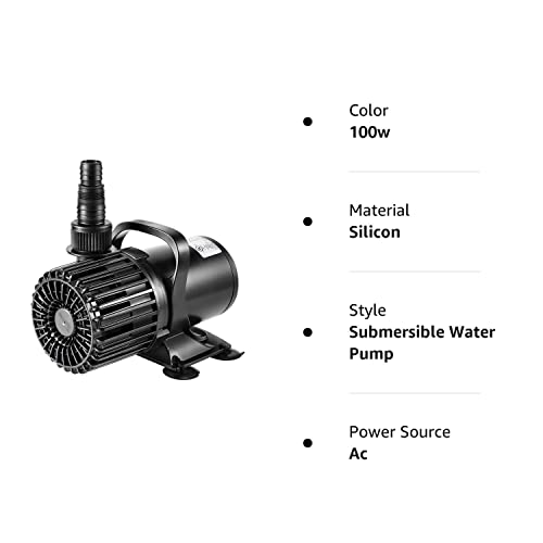 e62c7e67fe294b0cb417ea627b66fccf VIVOSUN 1600 GPH Submersible Water Pump, 100W Pond Pump, Ultra Quiet Aquarium Pump