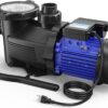 AQUASTRONG In/Above Ground Pool Pump, High Flow (with Timer, 2HP, 8917 GPH, 220V)