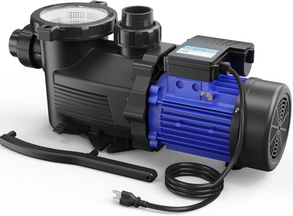 e69a8fcd347e426aadf3e937eb682b1d AQUASTRONG In/Above Ground Pool Pump, High Flow (with Timer, 2HP, 8917 GPH, 220V)