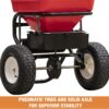 Buyers Products 3039632R Grounds Keeper Commercial Walk Behind Push Spreader, 100lb Capacity, For Salt, Ice & Snow Melt, Included Grate & Cover With Enclosed Gearbox for Protection
