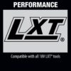 18-Volt LXT Battery and Rapid Optimum Charger Starter Pack (5.0Ah) with bonus 18V LXT Brushless Cut-Off/Angle Grinder BL1850BDC2XAG04