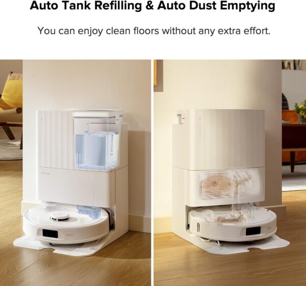 e6e654707c404fdfa58a928f86fd7131 Qrevo Pro Robot Vacuum and Mop with FlexiArm Design Edge Mopping, Dynamic Hot Water Mop Washing and Auto Mop Drying, Intelligent Dirt Detection, 7,000 Pa Suction, Ideal for Carpets